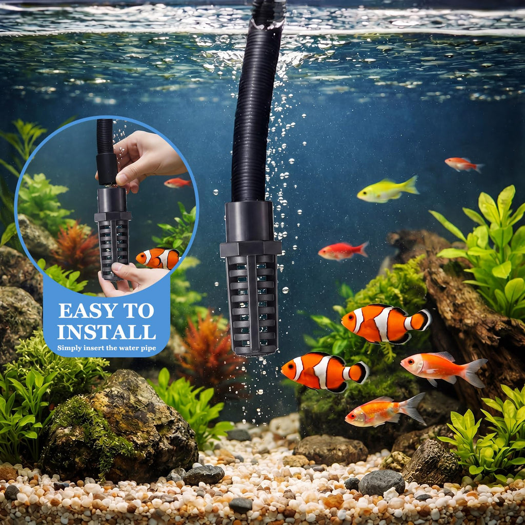 1 Inch PVC Pipe Suction Screen Strainer Aquarium Filter Intake Guard V233