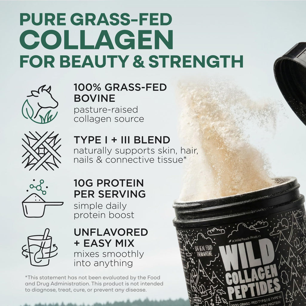 Collagen Peptides Powder Grass-Fed Hydrolyzed 16oz B12523