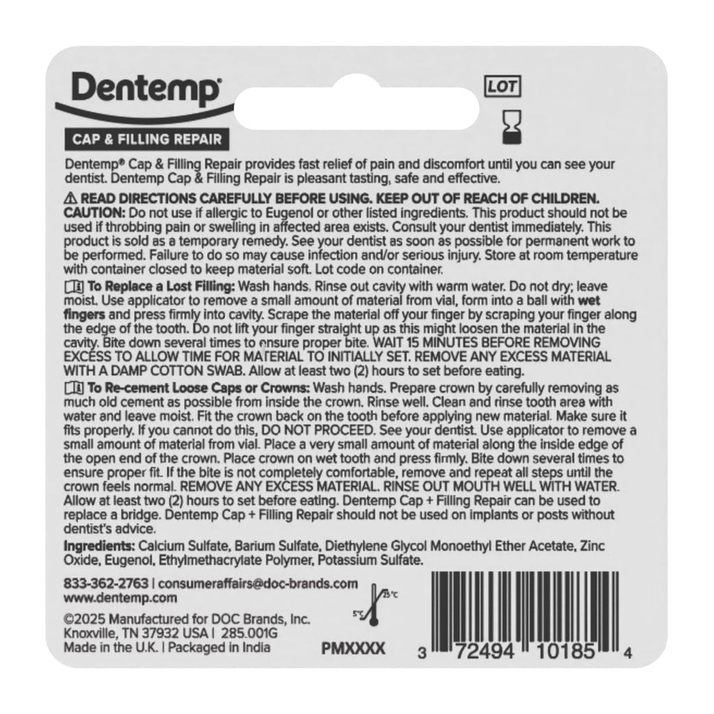 Loose Cap and Lost Filling Repair Dental Kit S66902