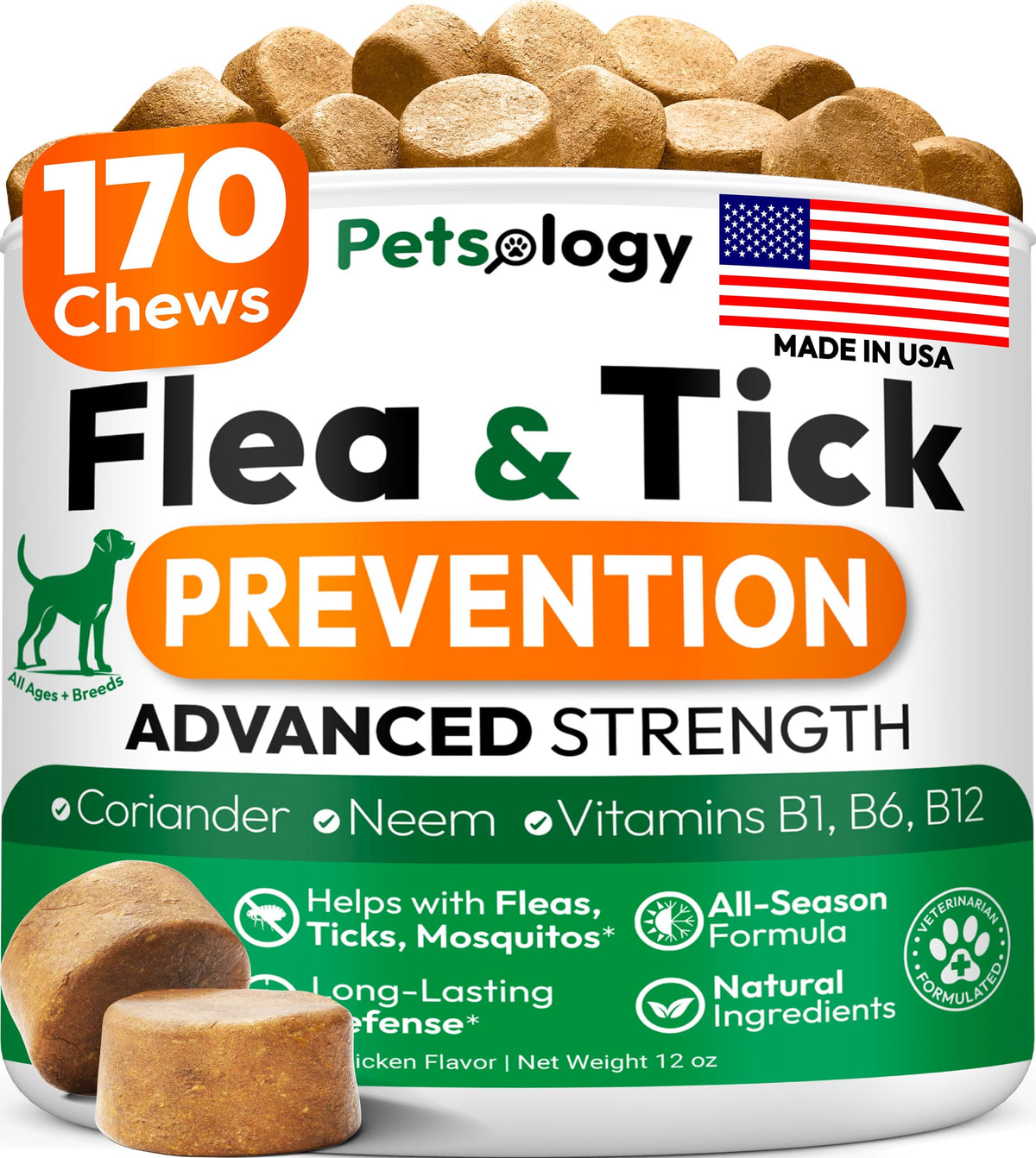 Flea and Tick Prevention for Dogs Soft Chewables X756665