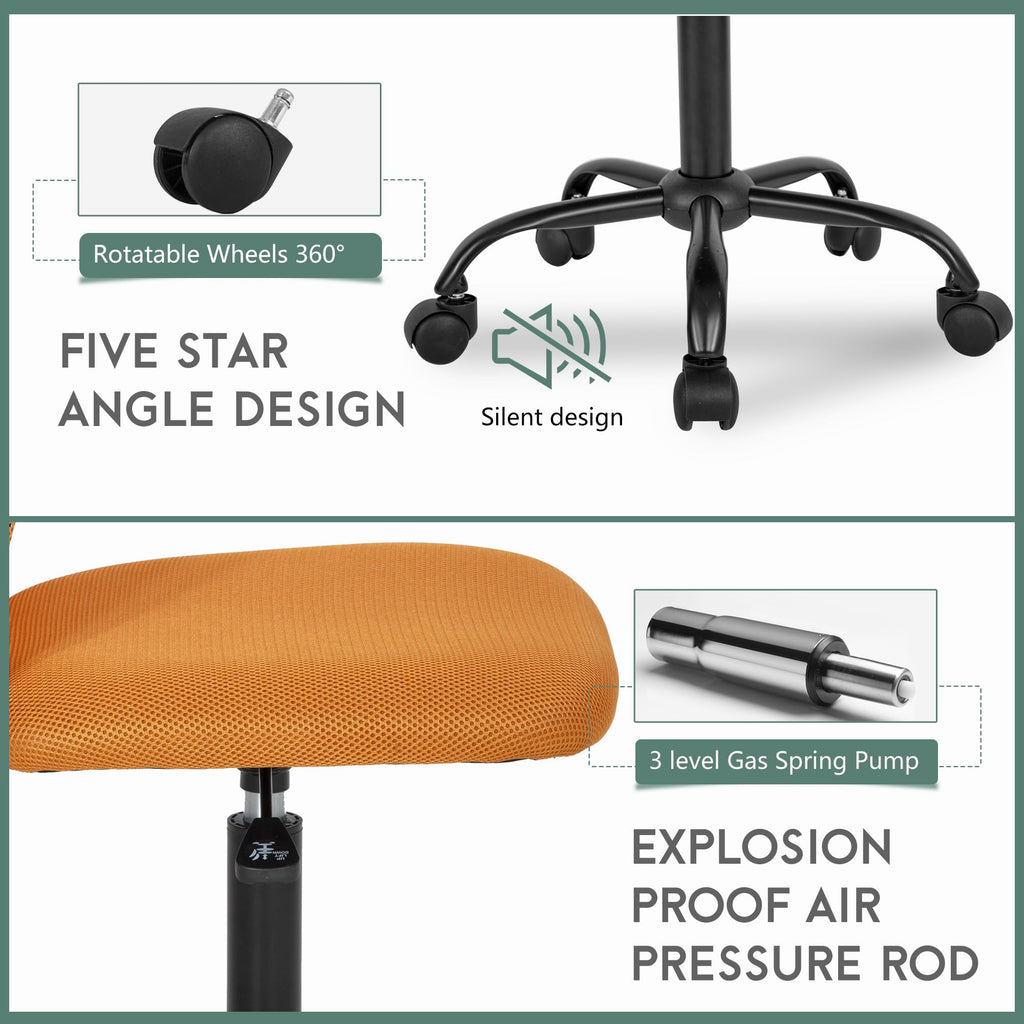 Orange Ergonomic Mesh Office Chair D846