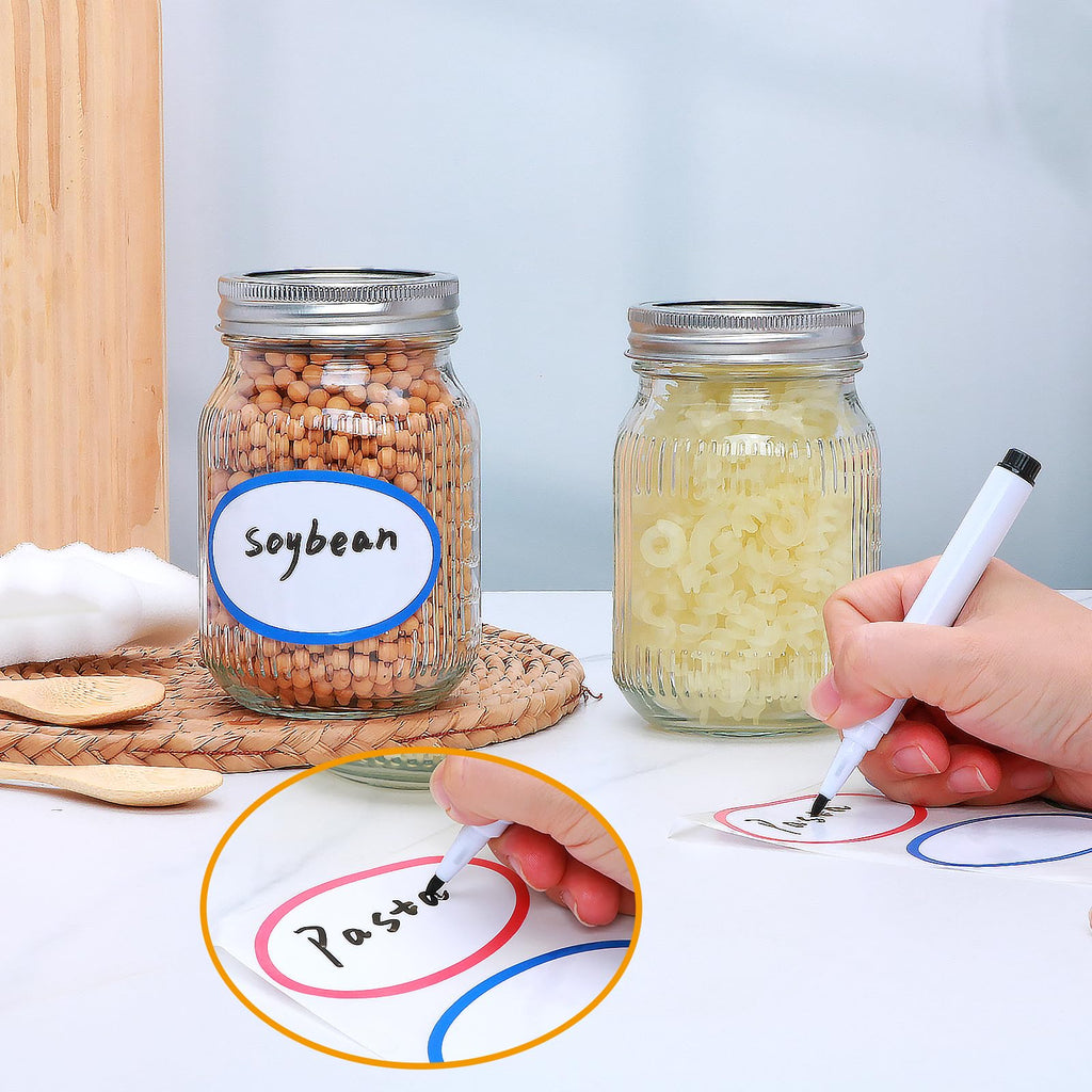 16 Pack 16 oz Mason Jars with Lids L628