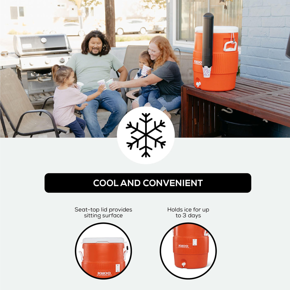 Insulated Beverage Dispenser with Spout D47972