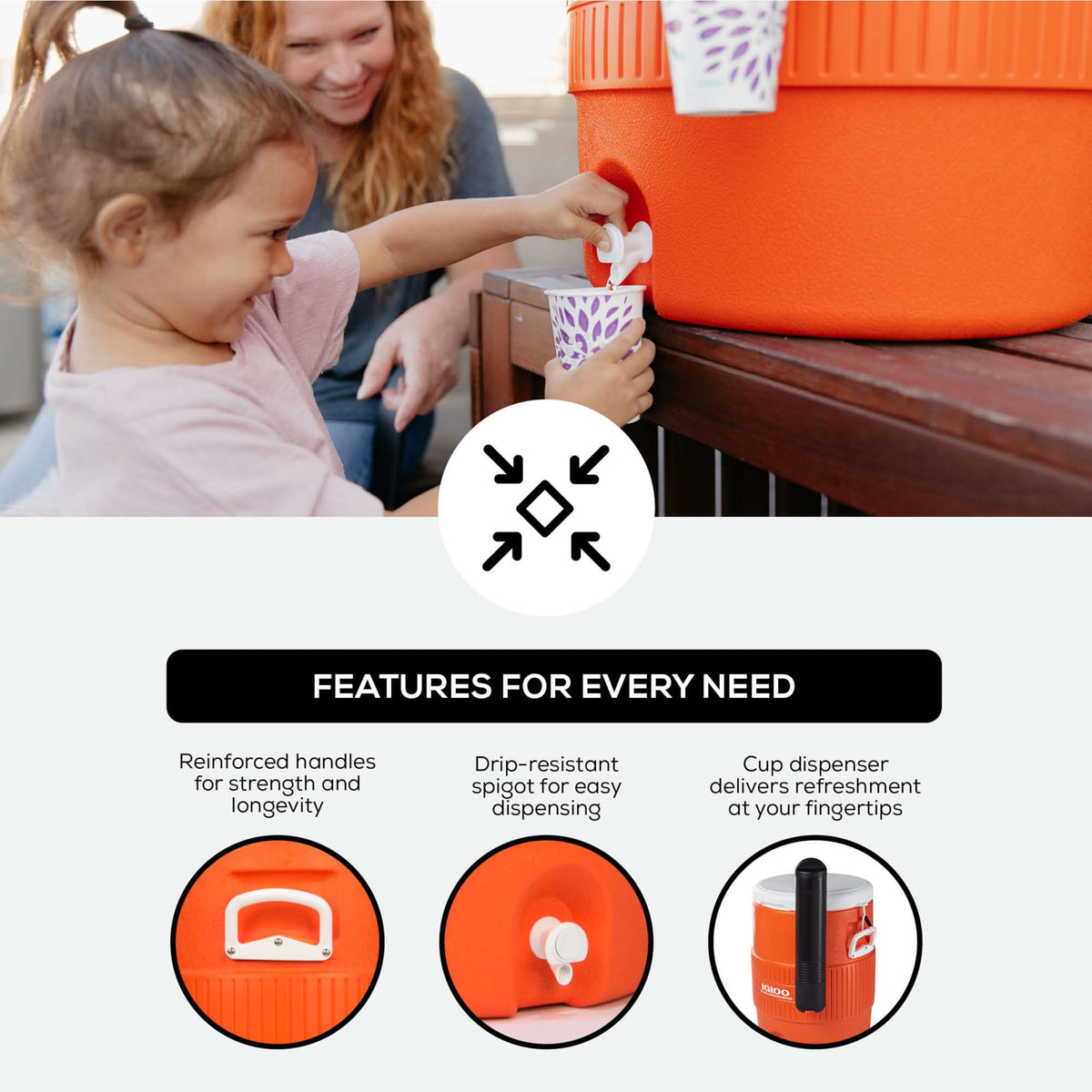 Insulated Beverage Dispenser with Spout D47972