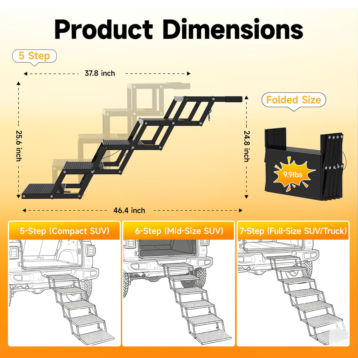Foldable Dog Stairs I423