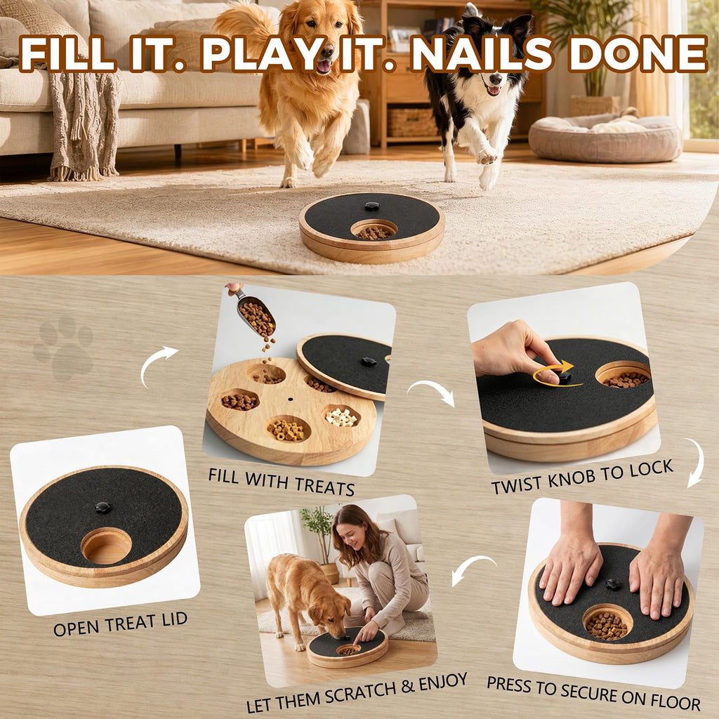 Dog Nail Scratch Board with Treat Box I77910