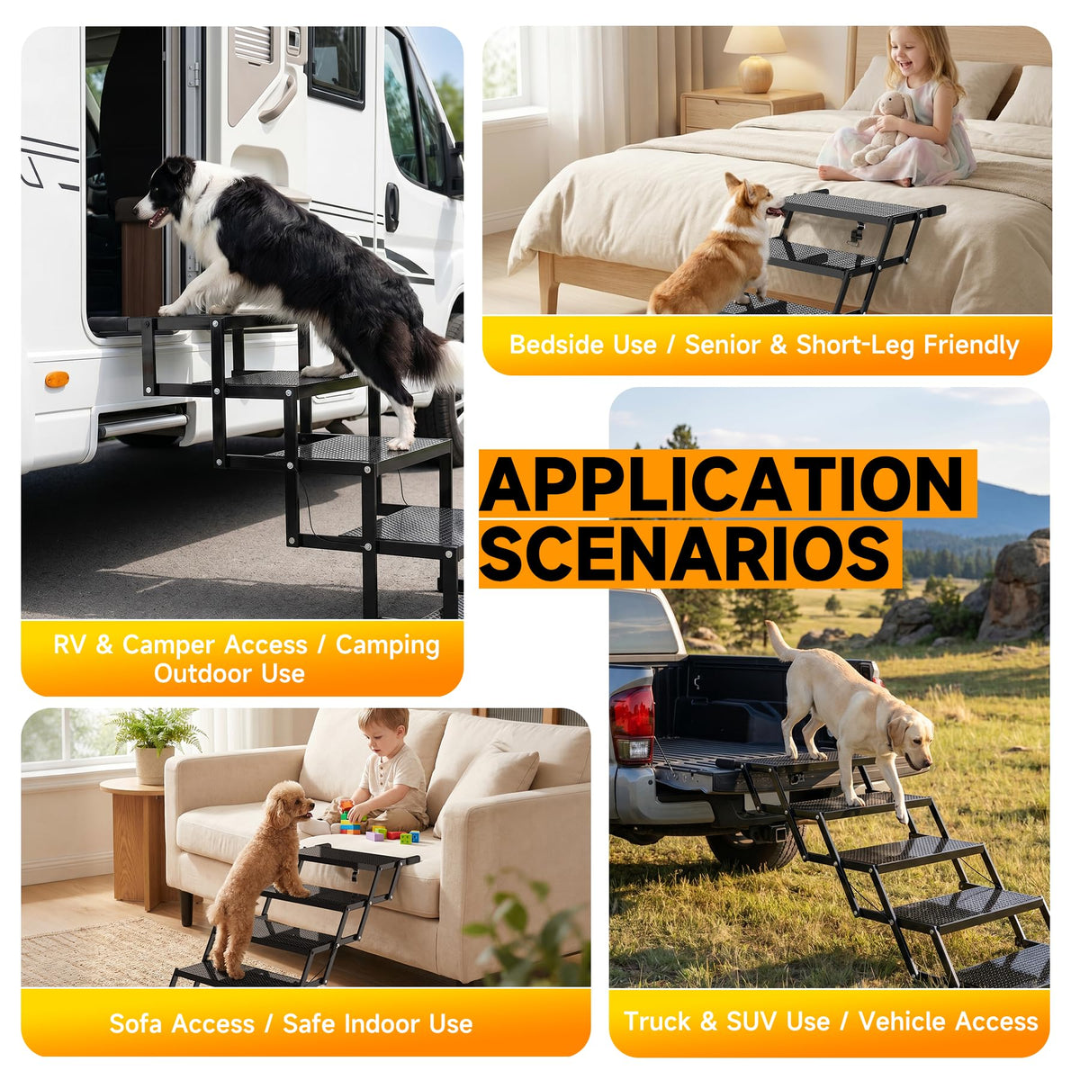 Foldable Dog Stairs I423