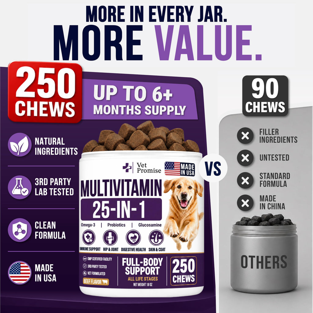 Dog Vitamins and Supplements, 250 Chews T726357