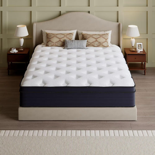 14 Inch Hybrid Green Tea Cooling Gel Memory Foam Mattress V82938