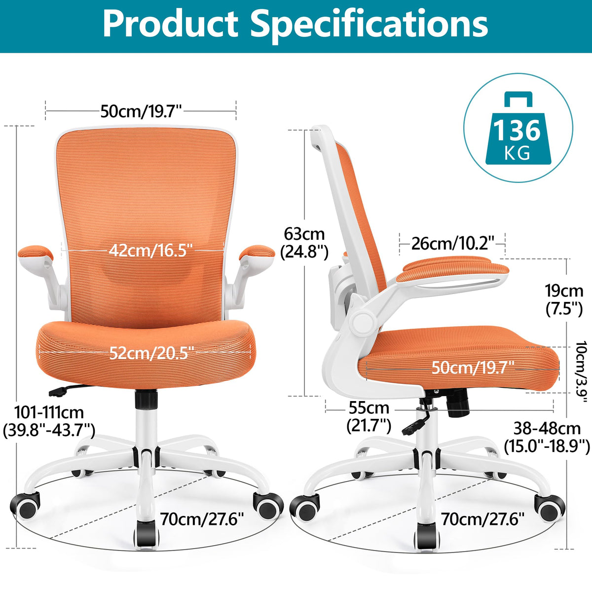 Ergonomic Mesh Office Chair with Lumbar Support Q581