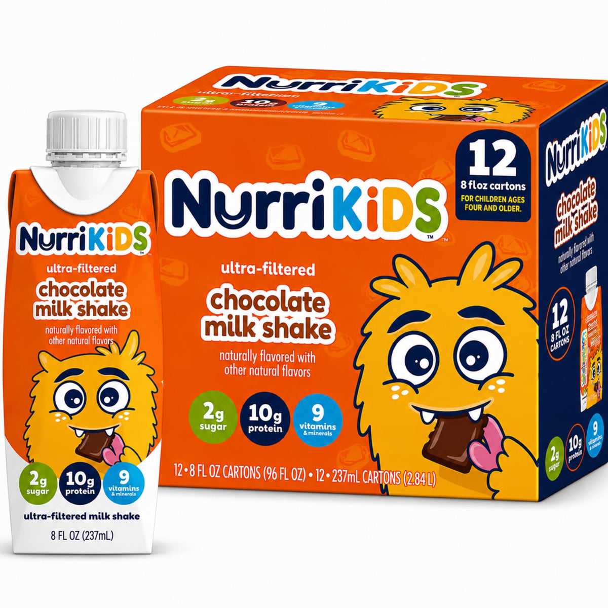 Chocolate Protein Milk Shake 8 fl oz Bottles 12 Pack F243798