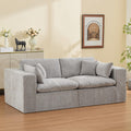 Light Grey Chenille Modular Sectional Sofa Q1836