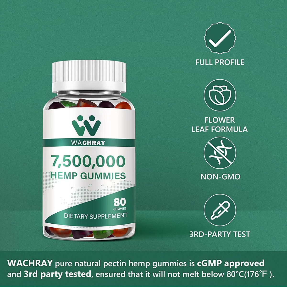 Organic Hemp Gummies Low Sugar 3-Pack L505379