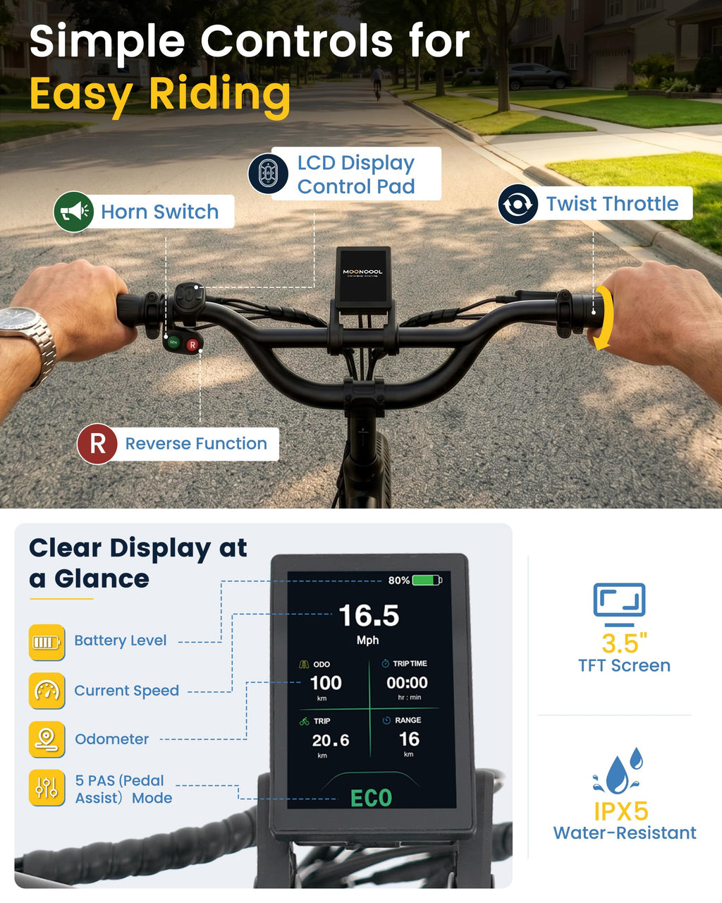 Electric Tricycle for Adults, 500W 20" Fat Tire Folding Trike O29948