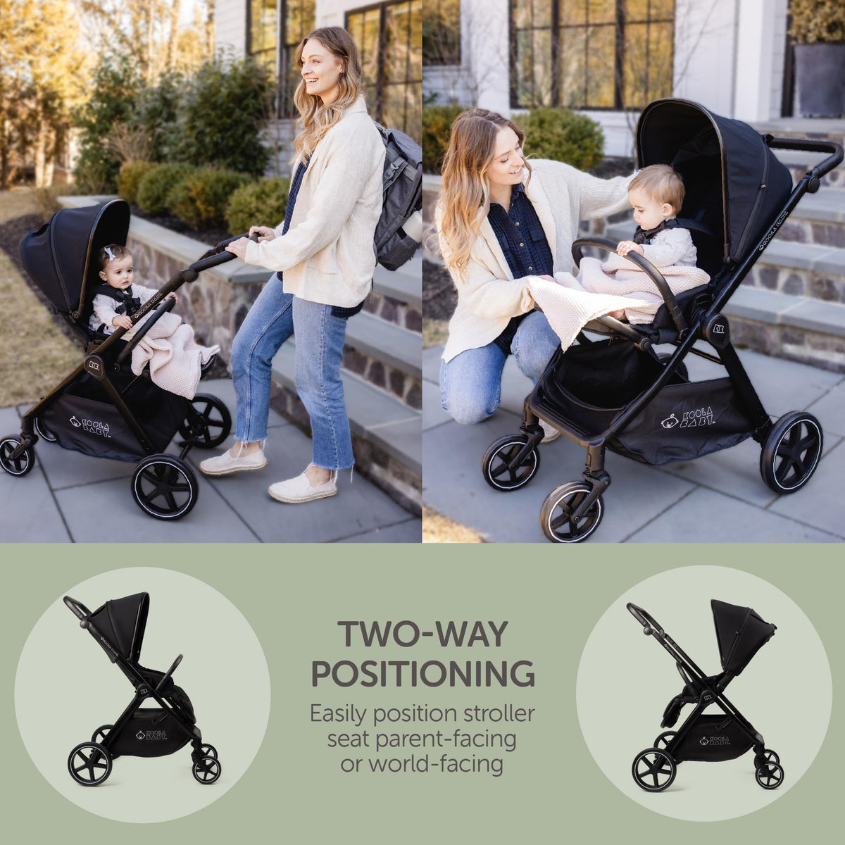 Reversible Foldable Baby Stroller R3382