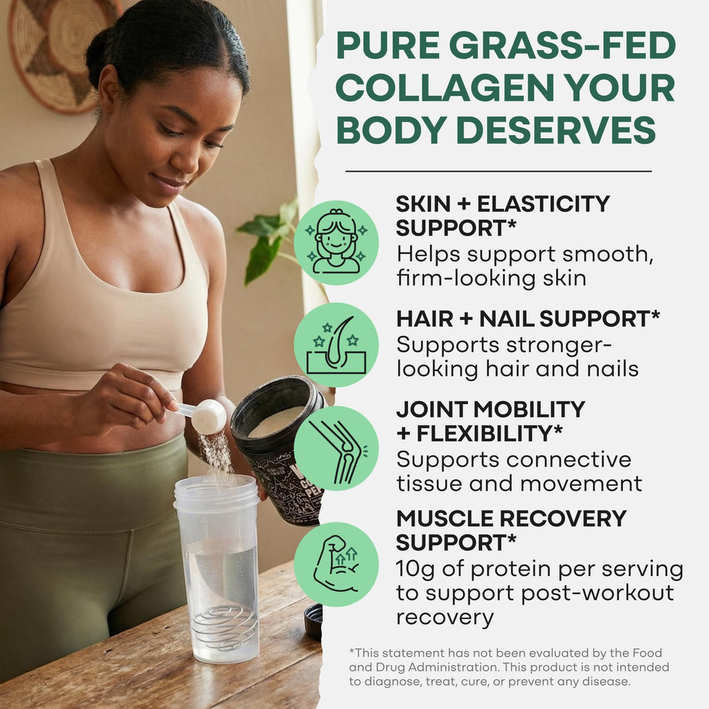 Collagen Peptides Powder Grass-Fed Hydrolyzed 16oz B12523
