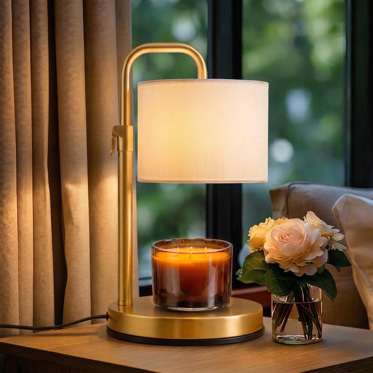 Adjustable Height Candle Warmer Lamp with Timer B57620
