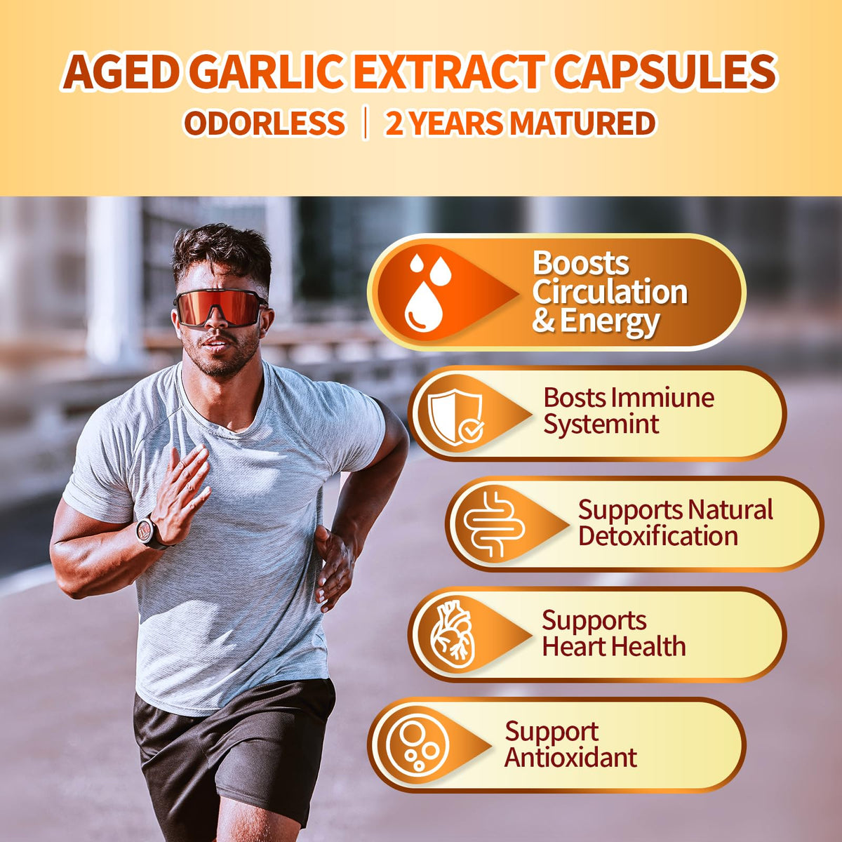 Aged Garlic Extract Capsules, 300 Softgels, Odorless, Gluten Free R169