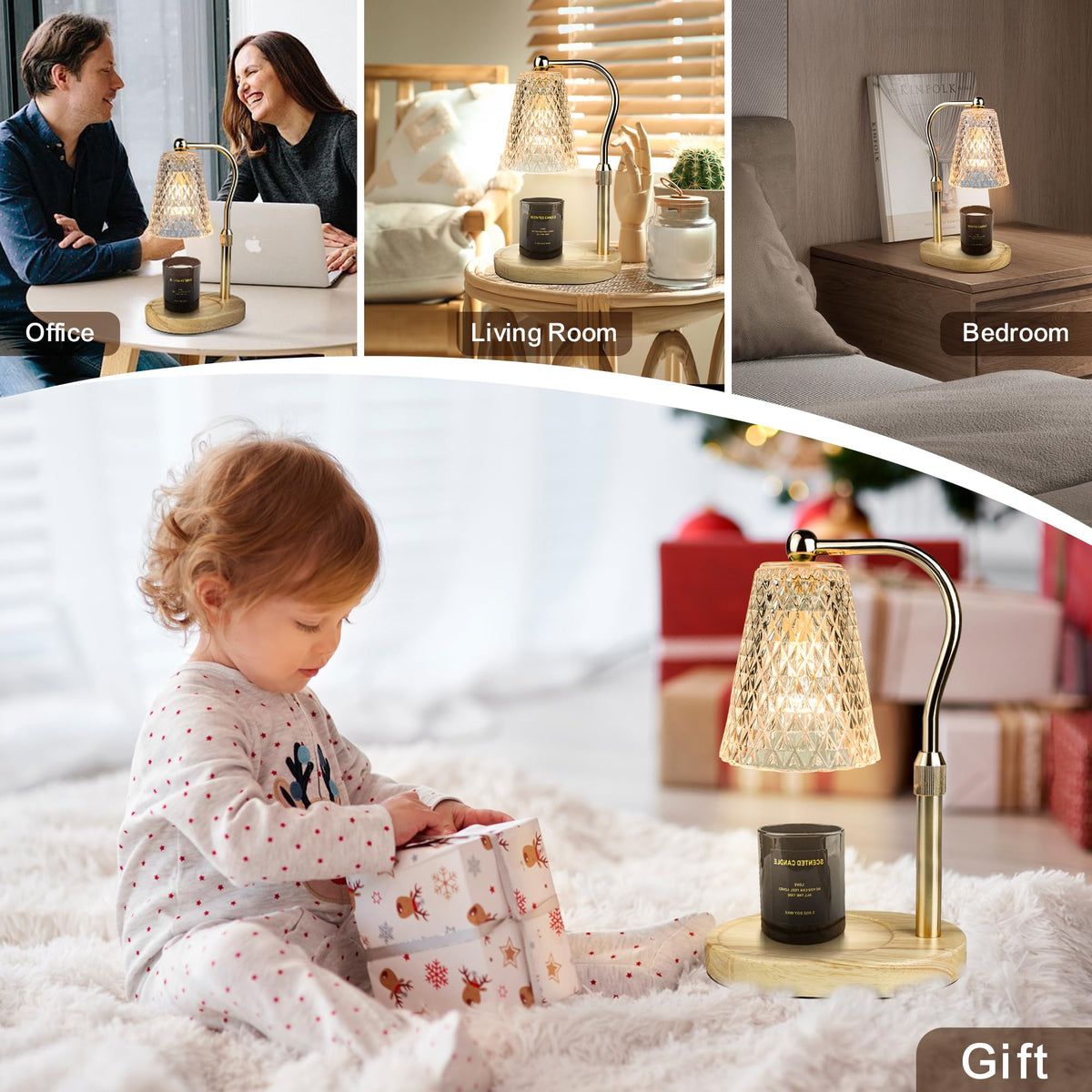Adjustable Candle Warmer Lamp with Timer K2982
