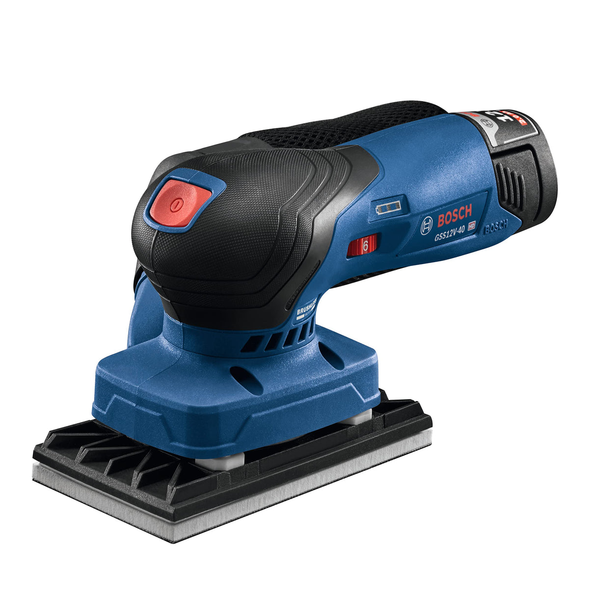 12V Brushless Orbital Finishing Sander with Dust Bag E36831