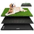 34''X23'' Artificial Turf Dog Grass Pad with Tray K856963