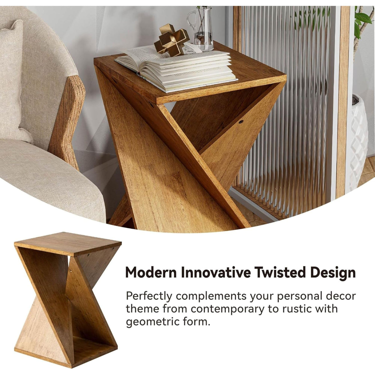Rustic Farmhouse End Tables Set of 2 H225466