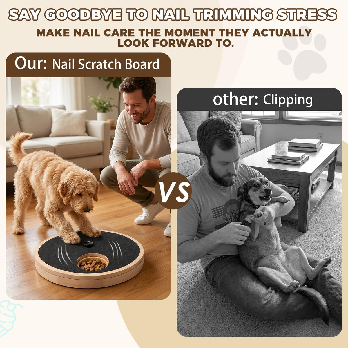 Dog Nail Scratch Board with Treat Box I77910