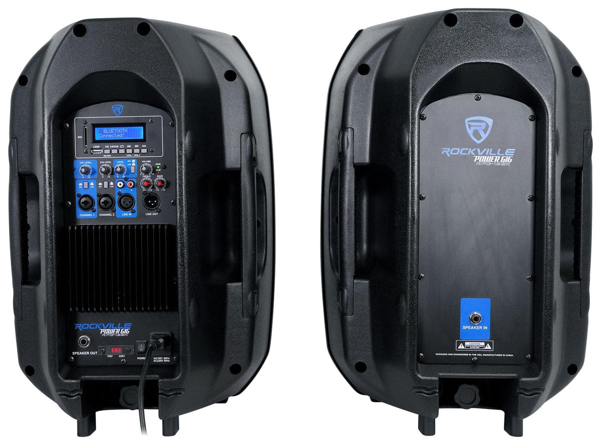 Dual 12" Powered PA Speaker Package N3144