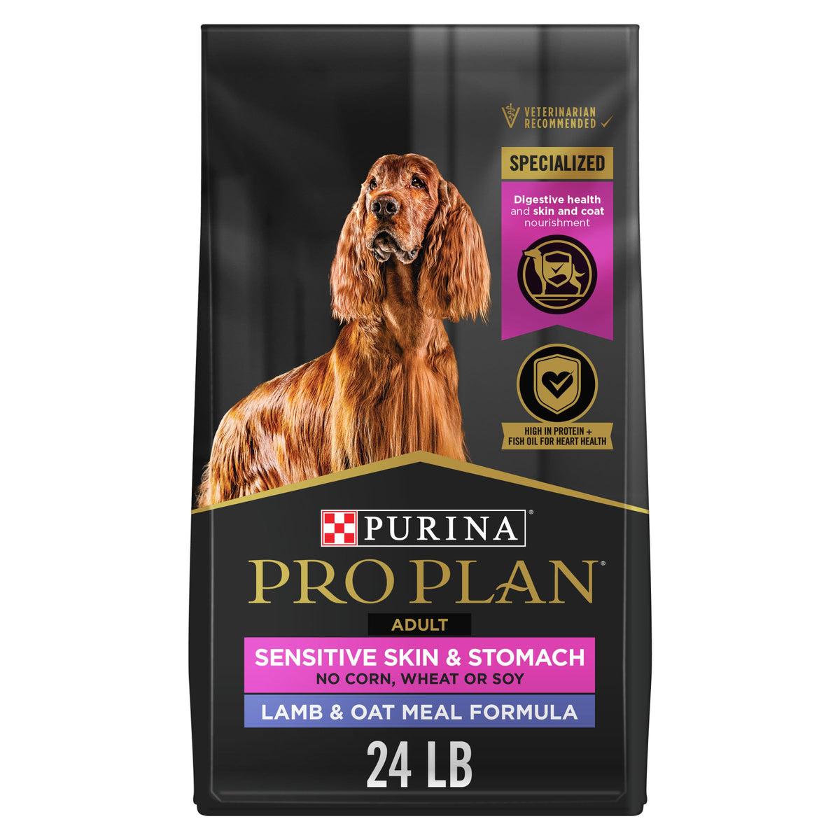 Sensitive Skin & Stomach Dry Dog Food, Lamb, 24 lb Bag T2525