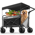 Collapsible Wagon with Canopy Black I498729