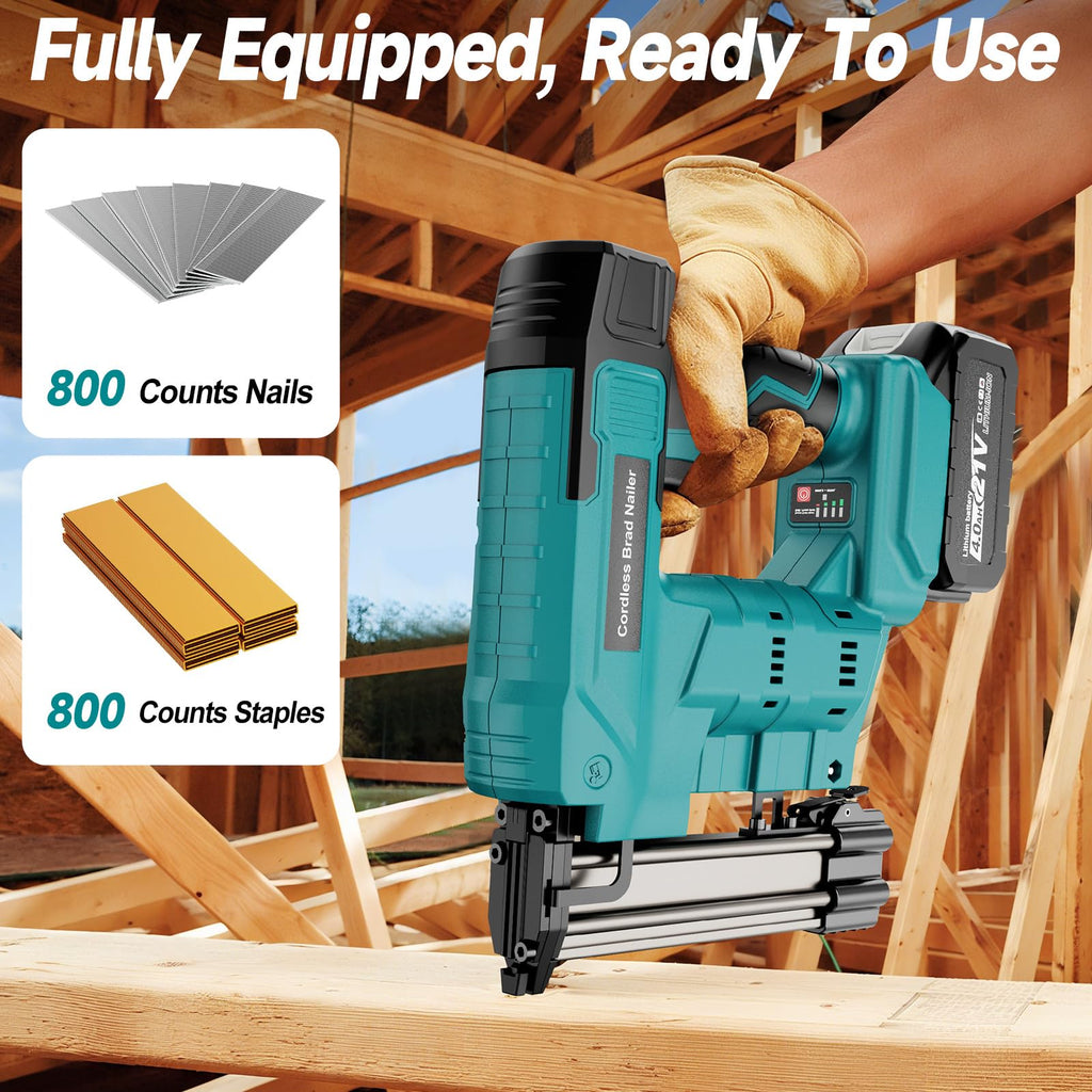 Cordless 18 Gauge 2 in 1 Brad Nailer Z415
