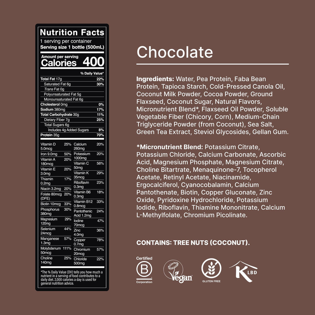 Black Edition Ready-to-Drink Vegan Protein Shake A2931