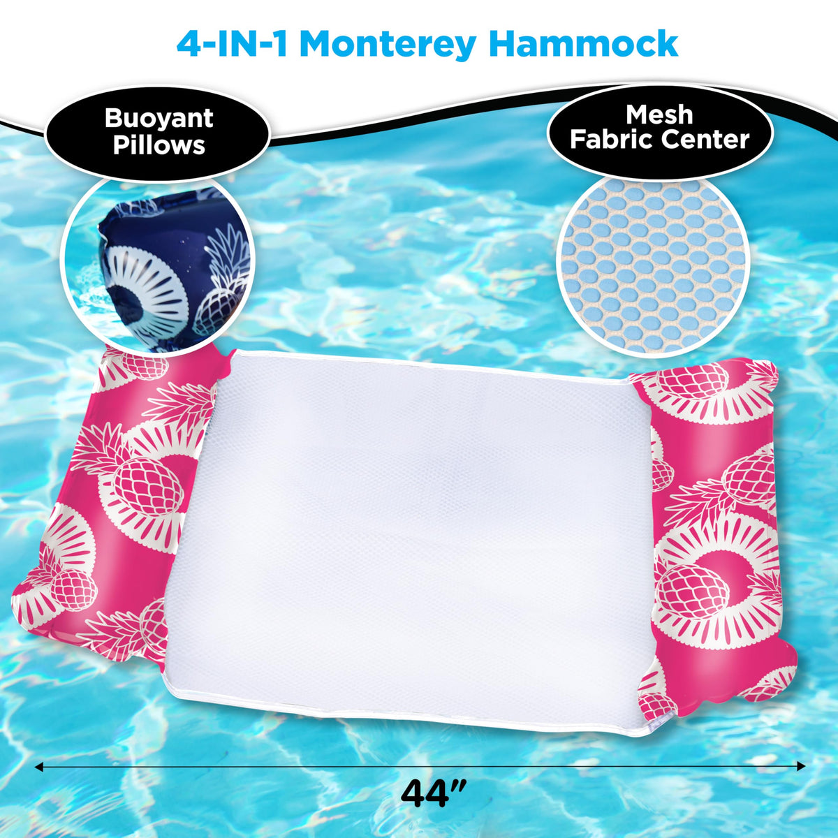 4-in-1 Inflatable Pool Hammock 4-Pack A6153