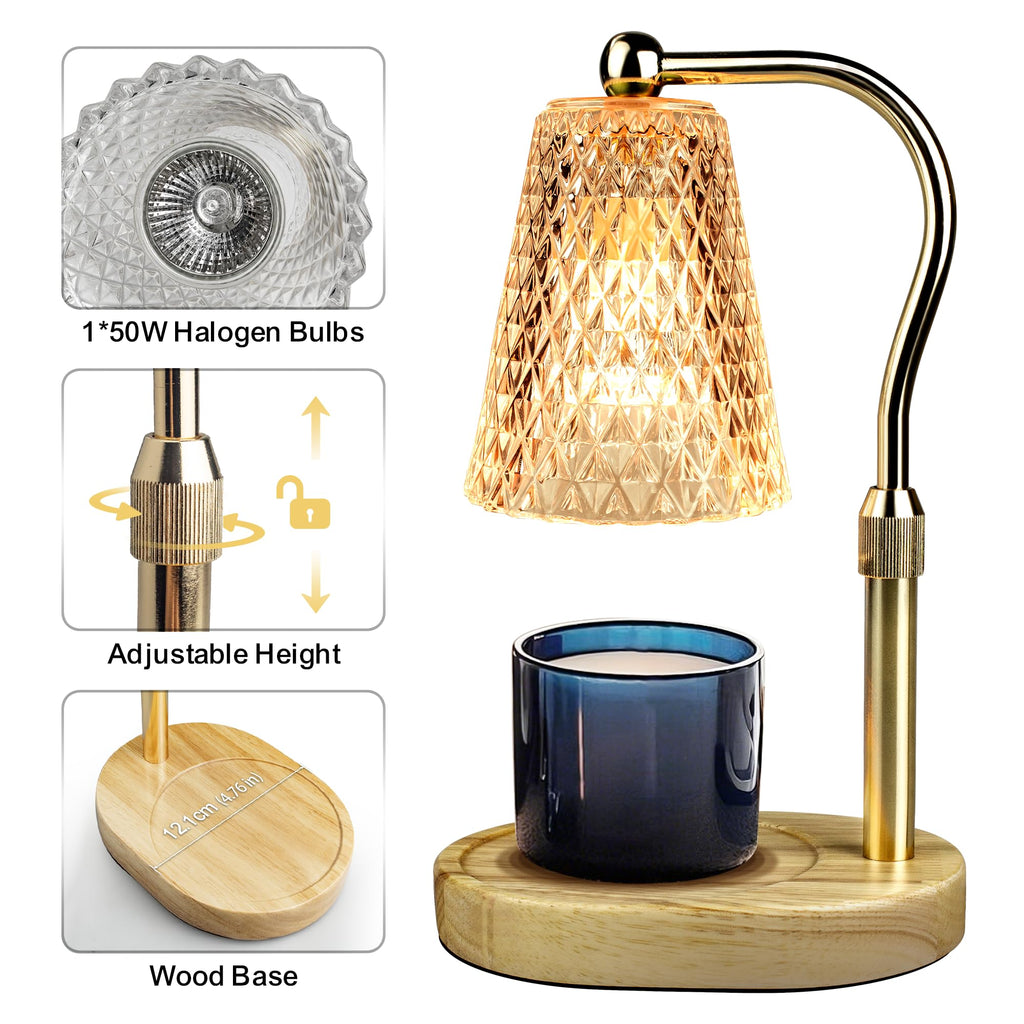 Adjustable Candle Warmer Lamp with Timer K2982