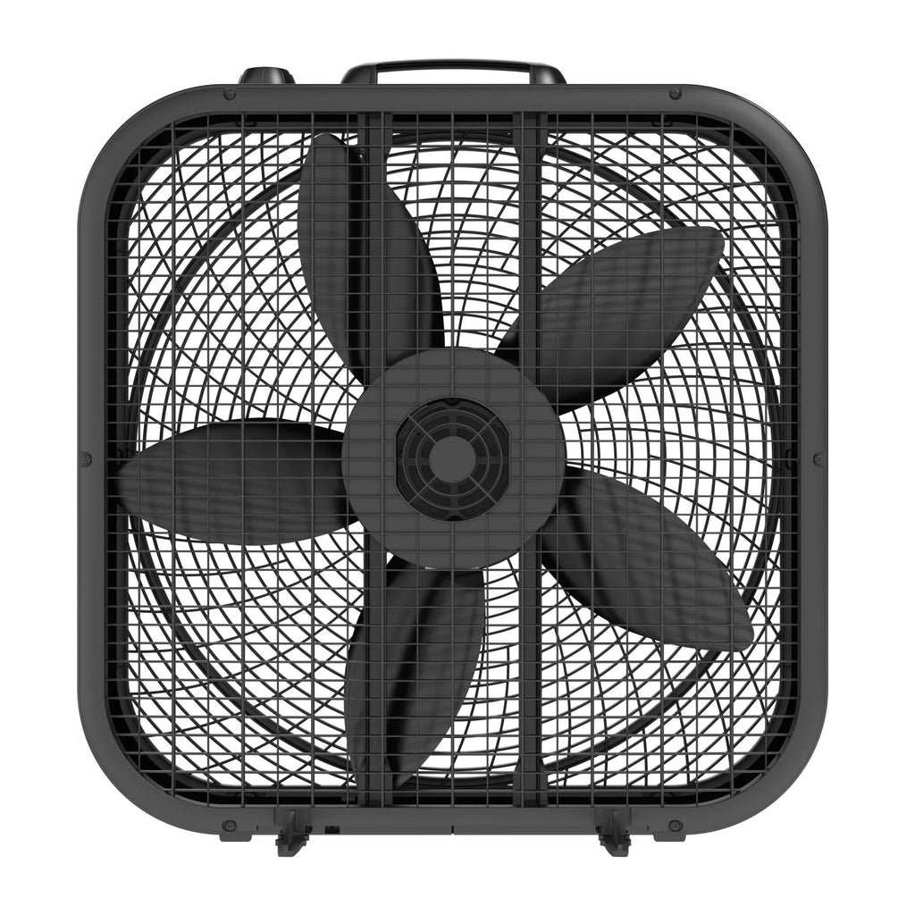 Black 20-inch 3-Speed Box Fan with Handle X88171