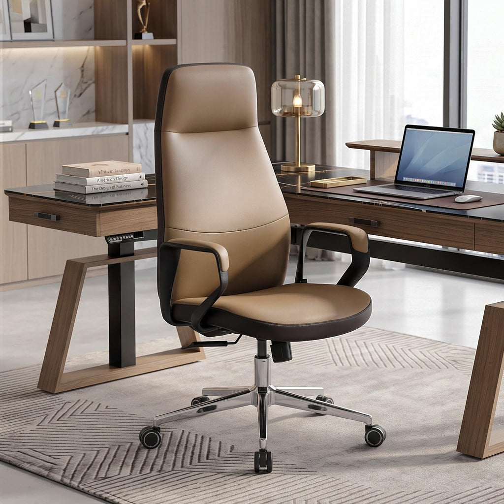 Brown Leather Executive Office Chair P117231