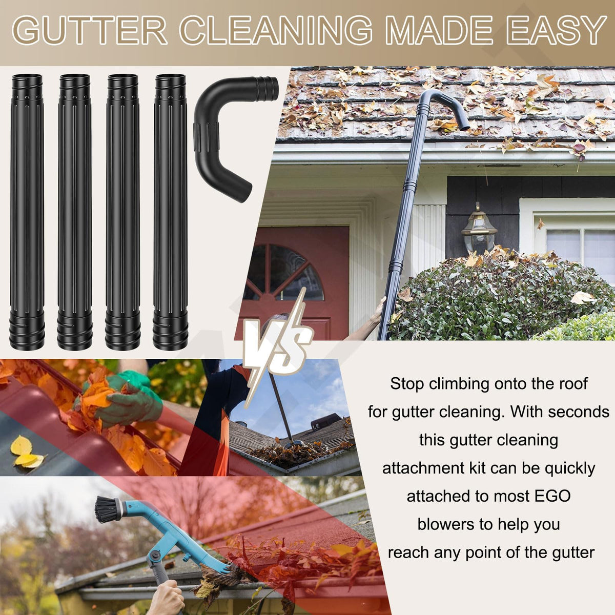 8.3FT Gutter Cleaning Attachment J349465