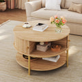 Round Coffee Table with Storage Q891