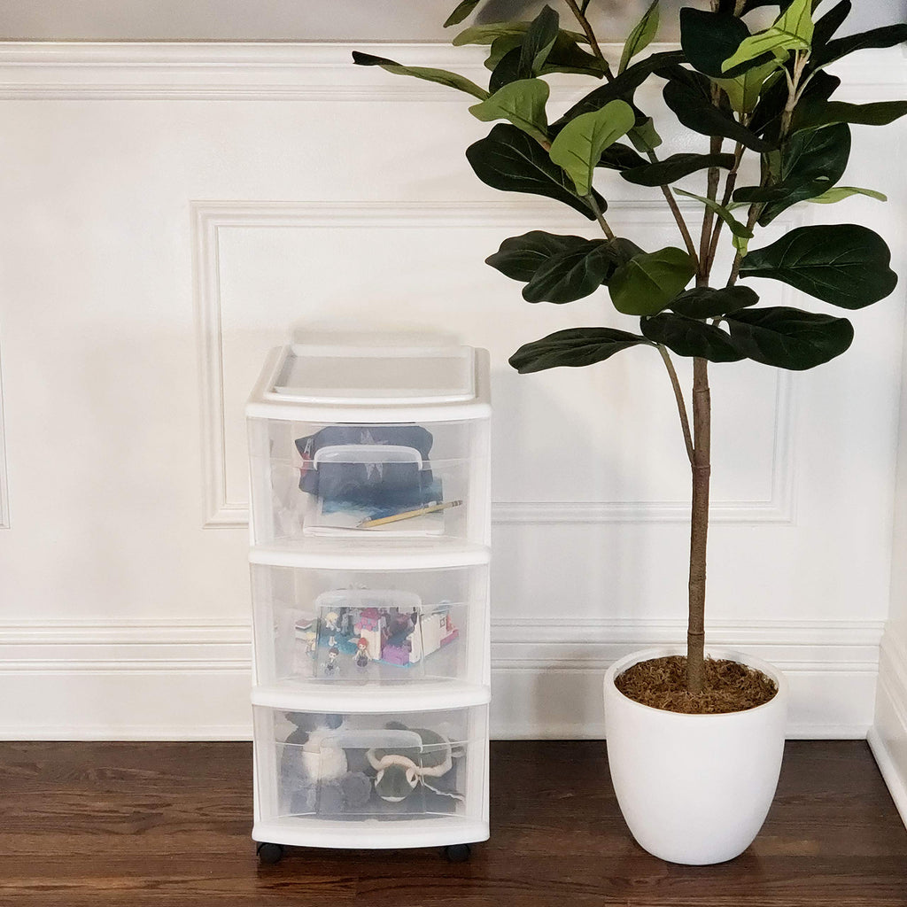 3-Drawer Cart White Y339