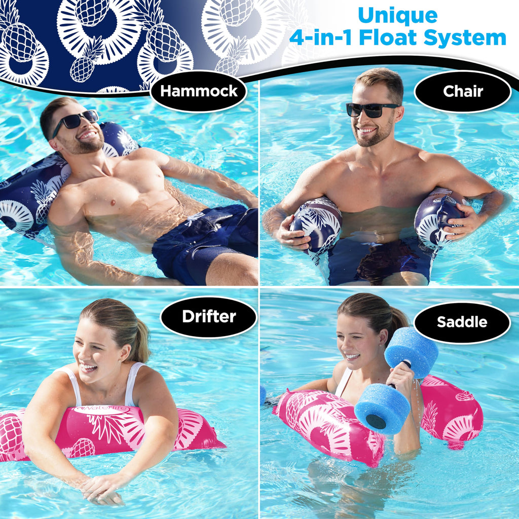 4-in-1 Inflatable Pool Hammock 4-Pack A6153