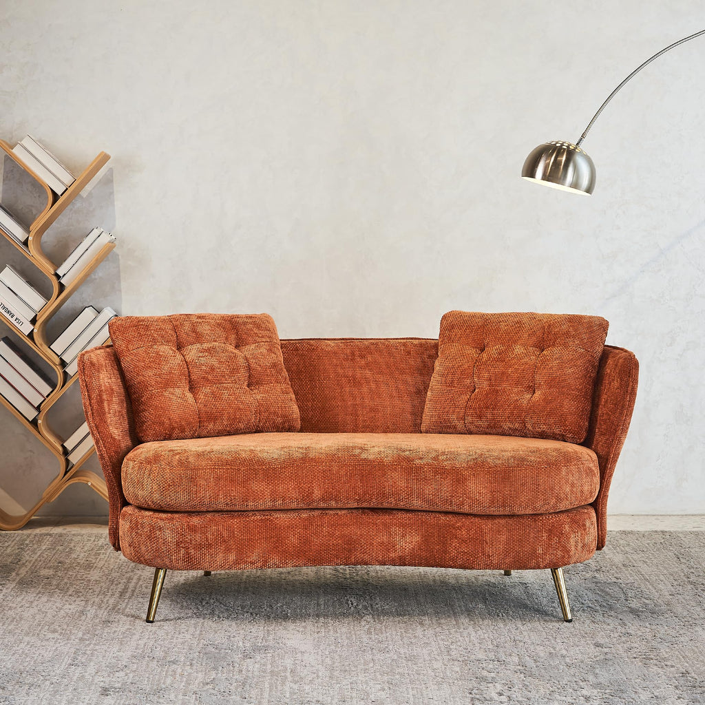 Tufted Velvet Two Seater Sofa E5767