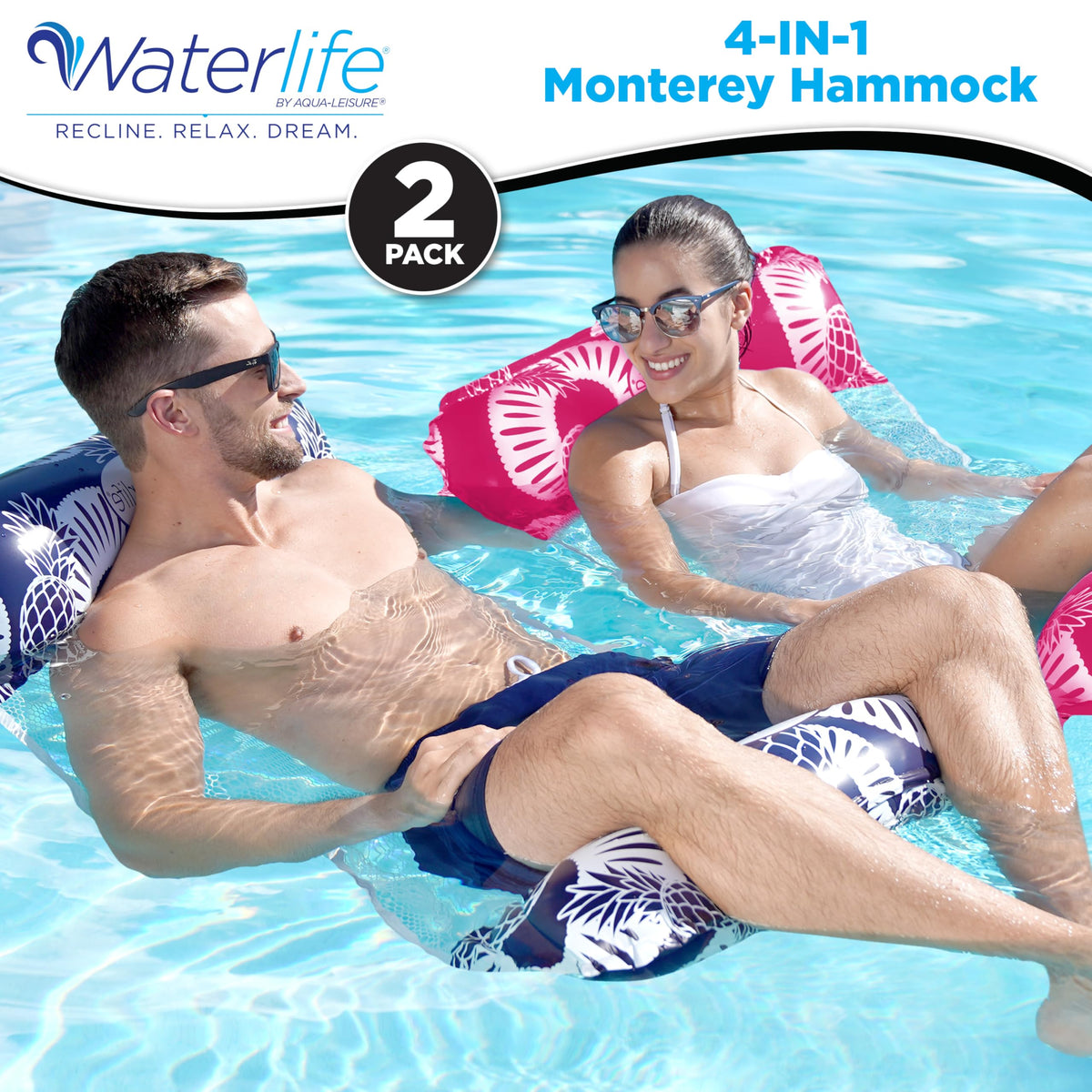 4-in-1 Inflatable Pool Hammock 4-Pack A6153