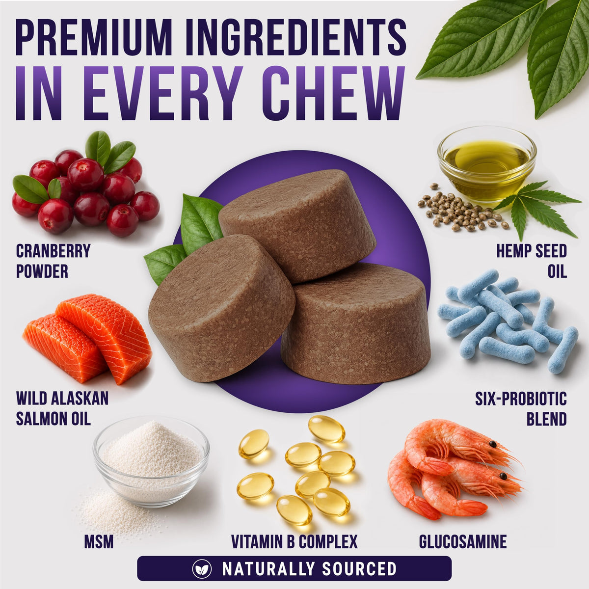 Dog Vitamins and Supplements, 250 Chews T726357