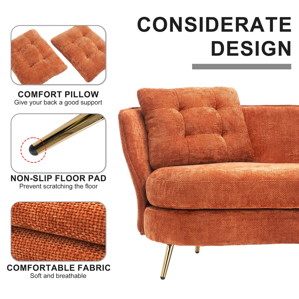 Tufted Velvet Two Seater Sofa E5767