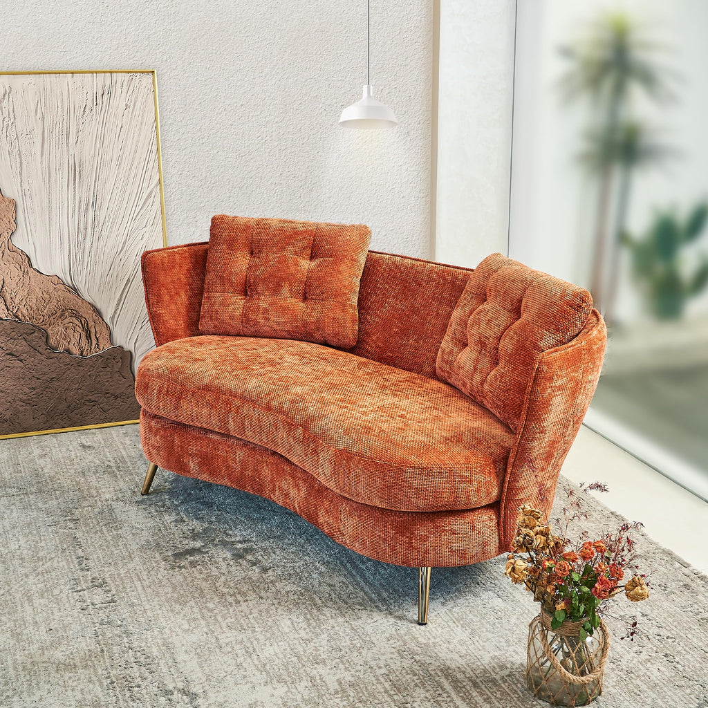 Tufted Velvet Two Seater Sofa E5767